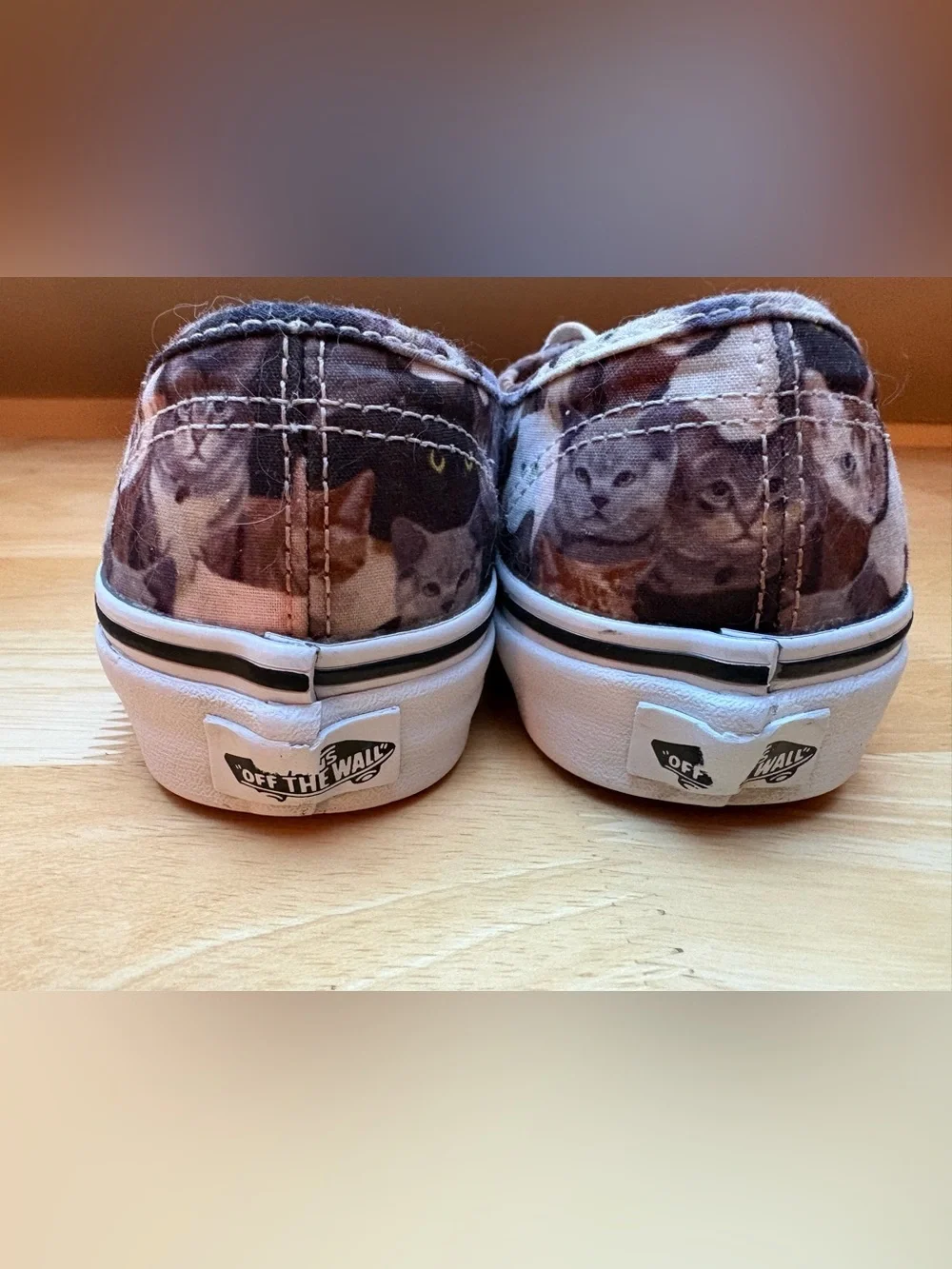 Vans ASPCA Cat Pattern Canvas Sneakers - Women's Sz 5.5